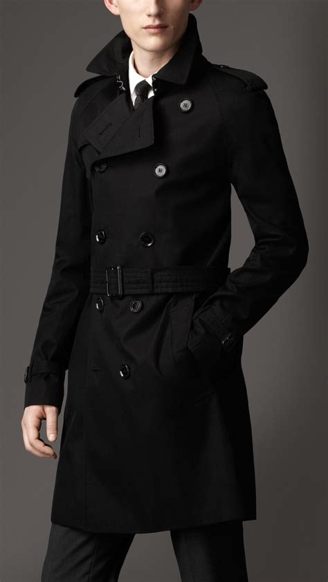 burberry black label coat|burberry black coats men.